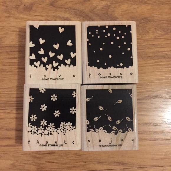 Stampin' Up! Gently Falling 2006 Stamp Set 4 PCS